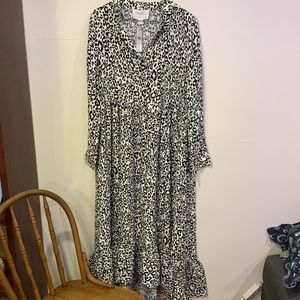 Anthropologie mare mare dress animal print sz M